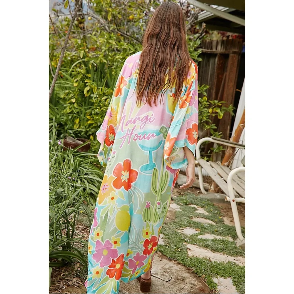 FREE PEOPLE ~Spell Margi Hour Maxi Robe (NWT) - Picture 1 of 8